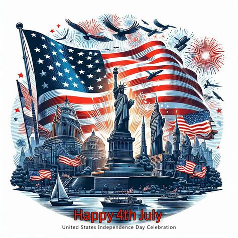 Happy 4th Of July Celebrating America’s Independence#pikbest##Templates Independence Images, 4 July Usa, 4th Of July Images, July Images, Independence Day Poster, America Independence Day, July Calendar, Photography Movies, Happy Teachers Day