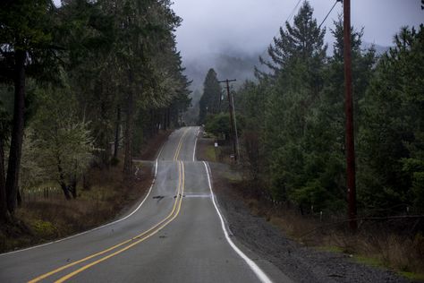 Road Reference, Highway Aesthetic, Forest Highway, Small Town In The Mountains, American Highway Aesthetic, Highway Landscape, Forest Road Photography, Abandoned Highway, Highway Road Background