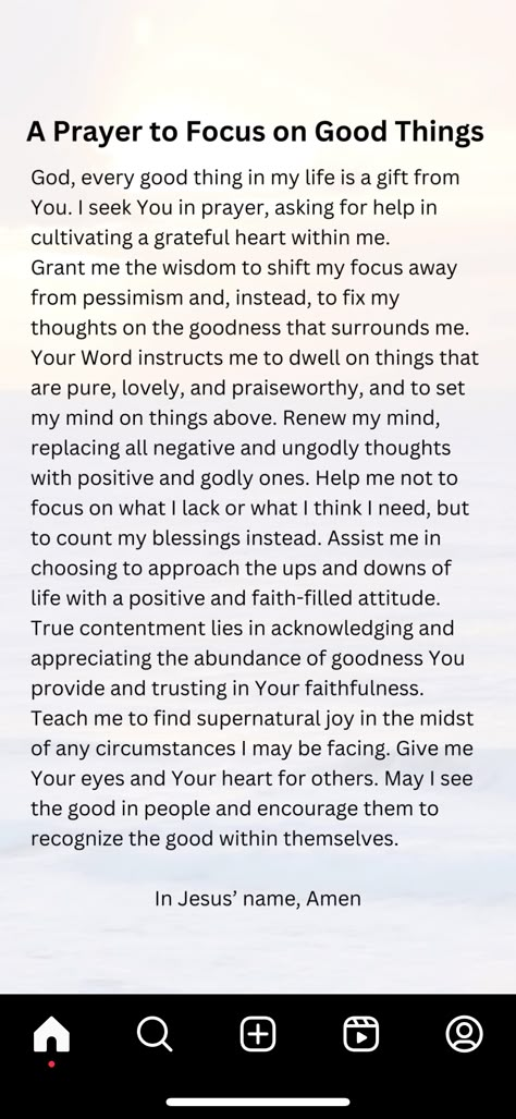 Prayer Scriptures Encouragement, Focus On Good Things, Good Morning Prayers, Prayers Of Encouragement, Prayer For Guidance, Personal Prayer, Morning Prayer Quotes, Everyday Prayers, Spiritual Prayers