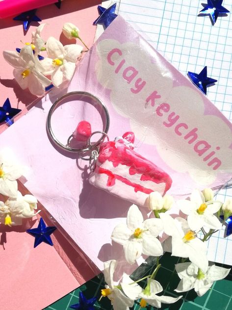 Strawberry Shortcake Keychain, Handmade Strawberry Keychain, Cake Keychain, Sweet Keychain, Bag Charm, Strawberry Charm, Kawaii Keychain - Etsy Cake Keychain, Strawberry Keychain, Kawaii Keychain, Strawberry Charm, Keychain Handmade, Keychain Bag, Strawberry Shortcake, Random Stuff, Beauty Book