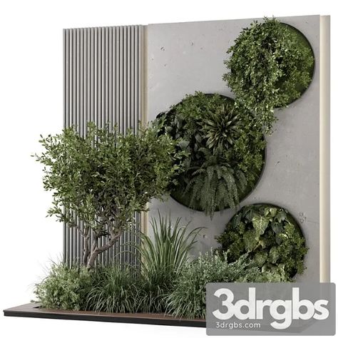 Download Link: https://3ds-max.org/plant/plants/indoor-wall-vertical-garden-in-concrete-base-set-1357-3dsmax-download/ Wall Vertical Garden, Restaurant Layout, Terraced Landscaping, Garden Wall Designs, Vertical Garden Indoor, Vertical Garden Design, Zen Garden Design, Hair Salon Interior, Accent Wall Designs