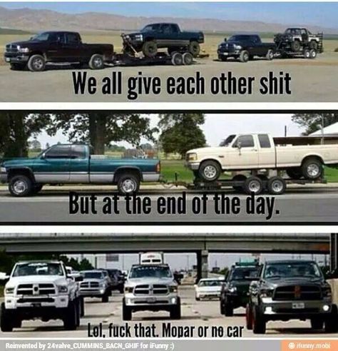 Ford Jokes, Trucking Humor, Truck Memes, Truck Quotes, Cummins Trucks, Car Jokes, Funny Car Memes, Mechanic Humor, Ram Truck