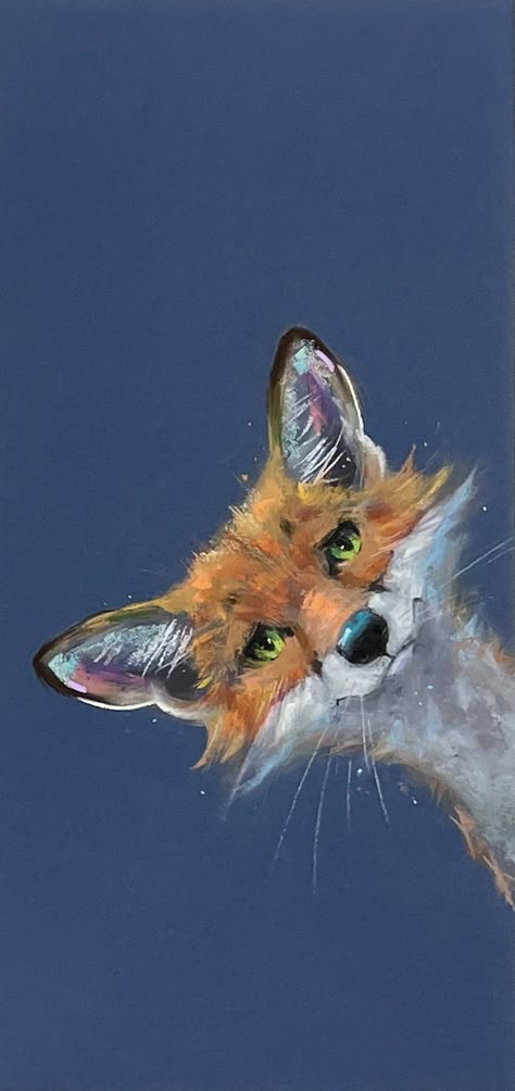 Coloured Background, Fox Painting, Fox Art, Arte Animal, Drawing Tutorials, Watercolor Animals, Pics Art, Pablo Picasso, Whimsical Art