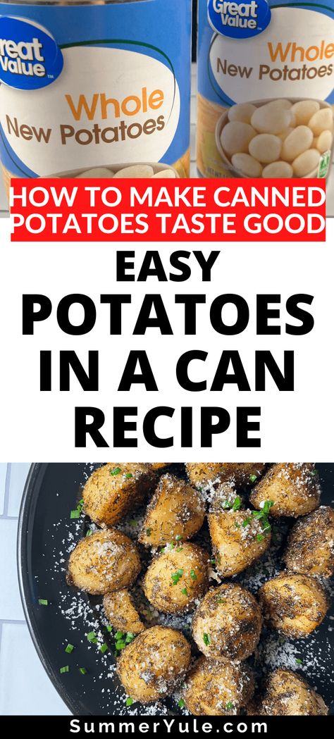 Recipes With Can Potatoes, Easy Canned Veggie Sides, Boxed Potatoes Recipes, Can Sliced Potato Recipes, Meals With Canned Potatoes, Canned Potatoes Recipes Sliced, Recipes Using Canned Potatoes Simple, Can New Potatoes Recipes, Cooking Canned Potatoes