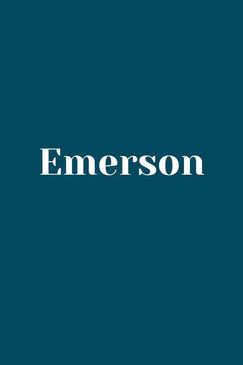 Emerson - Baby Name - Names That Start With E Baby Name, Baby Names