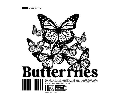 Cool Butterfly Design, Cool Graphic Tshirt, Butterfly Clothing Design, Butterfly Graphic Design Poster, Vintage Graphic T-shirt Design, Graphic Butterfly Design, Graphic Tees Vintage Aesthetic, Aesthetic Tshirt Print Designs, Vintage Graphic Design Shirt