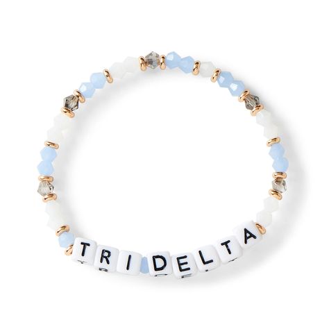 PRICES MAY VARY. REPRESENT & SUPPORT – A sorority family is a family unlike any other. Wear that on your sleeve (literally!) with our Delta Delta Delta big and little bracelets sorority sisters are sure to love. Represent your sisterhood wherever you go and express your love and support. CLASSY ELEGANCE – The Delta Delta Delta Name Bracelet is one of a kind when it comes to beauty, elegance, and sheer class. Glass and 18K gold plated beads work harmoniously together to form a sorority sister jew Necklace Name Design, Sorority Family, Sorority Colors, Big Little Sorority, Sorority Jewelry, Big Sister Gifts, Big Little Gifts, Pi Beta Phi, Beads Work