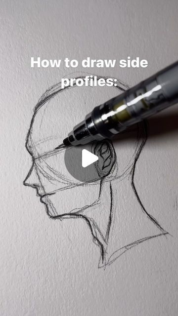 Vyridian on Instagram: "Somewhat of a tutorial ig
.
I left all of the lines and everything in case yall wanted to see the guidelines on how to draw it
.
Also this is very simplified lol
.
.
#sketch #drawing #traditionalart #traditionalartist #arttutorial #artoftheday #sketchprocess #drawingprocess #sideprofile #sideprofilesketch #sideprofiletutorial" Guidelines Drawing, Drawing Process, Side Profile, Hand Art Drawing, Hand Art, Sketch Drawing, Book Art Drawings, I Left, Traditional Art