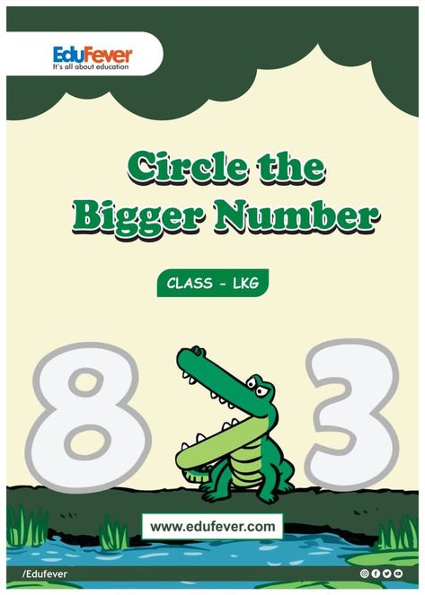 Circle the Bigger Number LKG Mathematics Worksheets Circle The Bigger Number Worksheet, Bigger Number Worksheet, Lkg Maths Worksheets, Lkg Worksheets, Maths Worksheet, Number Worksheet, Maths Worksheets, Number Activities, Dear Parents