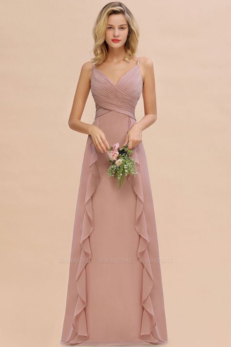 Sleeveless Chiffon Dress, Sleeveless Bridesmaid Dresses, Affordable Bridesmaid Dresses, Modest Bridesmaid Dresses, Cascading Ruffles, Cheap Bridesmaid Dresses, Bridesmaid Dresses Online, 2020 Fashion, Chiffon Bridesmaid Dress