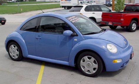 Example of Vortex Blue paint on a 2001 Volkswagen Beetle Volkswagen Beetle Colors, Beetle Car Aesthetic, Blue Beetle Car, Volkswagen Beetle Aesthetic, Blue Volkswagen Beetle, Volkswagen Beetle Accessories, Car Beetle, Volkswagen Convertible, Slug Bug