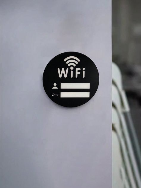 Wifi Wireless Network Sign & Password Plate, Wifi Logo Sticker Wall Decal With Whiteboard Pen 1 SetI discovered amazing products on SHEIN.com, come check them out! Wifi Logo, Farmhouse Table Centerpieces, Foldable Furniture, Bean Bag Sofa, Hair Accessories Boho, Wireless Network, Travel Bag Organization, Sticker Wall, Wifi Wireless