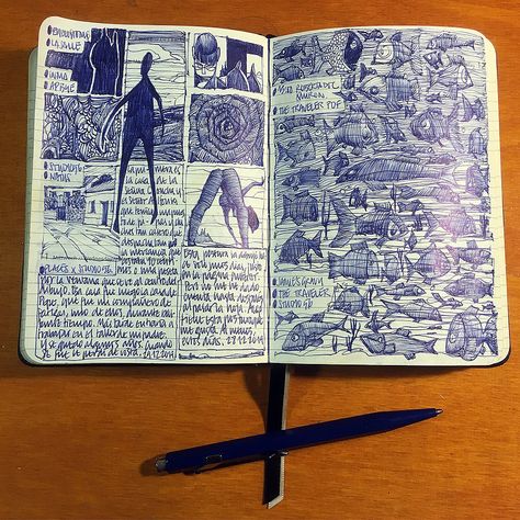 Sketch Diary Ideas, Illustrative Journal, Commonplace Book Examples, Sketch Journal Ideas, Illustrated Diary, Ballpen Art, Journaling Aesthetics, Sketching For Beginners, Writing Illustration