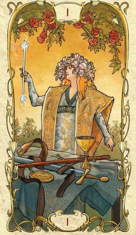 Tarot Magician, Tarot Mucha, Magician Tarot, Candle In The Dark, Tarot Board, The Magician Tarot, Tarot Prediction, Fortune Telling Cards, Tarot Major Arcana