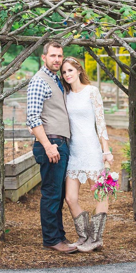 Short Wedding Dress With Boots, Country Wedding Dresses With Boots, Wedding Dress With Boots, Wedding Dresses With Boots, Wedding Dresses Rustic, Dresses With Boots, Amber Smith, Country Style Wedding Dresses, Weddings Country