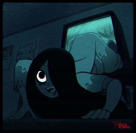 Sadako Yamamura Art, Samara The Ring Fanart, Sadako Yamamura Fanart, Samara Morgan Fanart, Sadako Fanart, Tape Ghost, Creepy Icons, Samara Morgan, Japanese Urban Legends