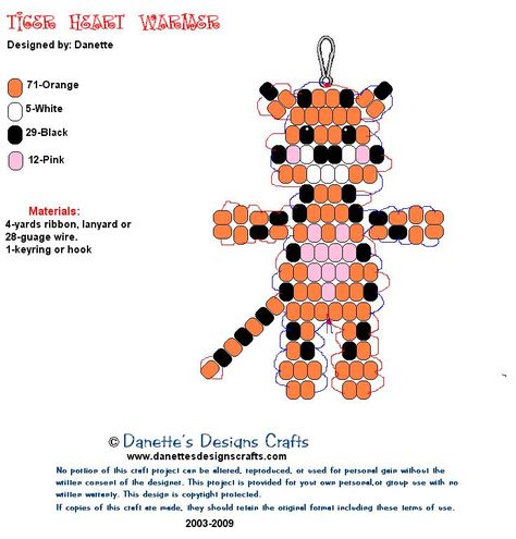 Beaded Tiger Pattern, Bead Pets Pattern Easy, Beady Buddies, Bead Pets, Bead Buddies, Pony Bead Animals, Bead Animals, Pony Bead Projects, Pony Bead Crafts