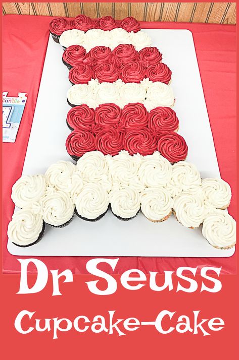 Dr Suess Cakes, Dr Seuss Cupcakes, Dr Seuss Snacks, Seuss Cupcakes, Doctor Suess Birthday, Dr Seuss Cake, Dr Seuss Party Ideas, Dr Seuss Preschool, Cat In The Hat Party