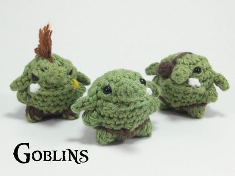 Goblin Amigurumi - Club Crochet Crochet Goblin Amigurumi, Crochet Amigurumi Dnd, Crochet Dnd Pattern, Goblin Crochet Pattern, D&d Crochet Pattern, Dnd Crochet Patterns Free, Goblin Amigurumi, D&d Crochet, Dnd Crochet Patterns