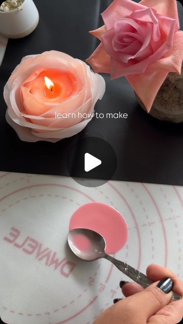 FLOWER CANDLES | TUTORIAL | JULIA | USA | MIAMI on Instagram: "Flower candle from @jcandles.flowers , color according to customer’s request 🤍  #flowers #flowerstagram #rose #making #makingcandles" Flower Candles Diy, Candle Flower Making, Diy Rose Candles, Candle Wax Flower Making, Diy Candles With Flowers, Usa Miami, Lily Flame Candles, Rose Shaped Candles, Candle Tutorial