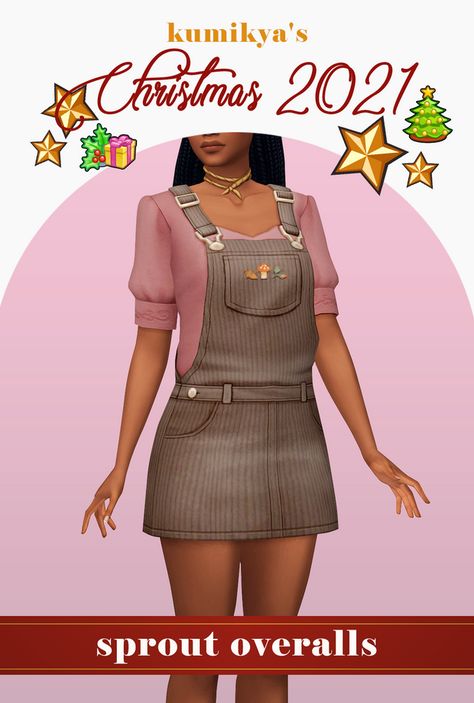 Kumikya is creating custom content for the Sims 4 | Patreon Sims 4 Plus Size Cc, Overalls Sims 4 Cc, Maxis Match Overalls, Sims 4 Cc Clothes Overalls, Sims Overalls Cc, Sims 4 Overalls, Sims 4 Cc Overalls, Ts4 Overalls, Sims 4 Cc Cottagecore Clothes