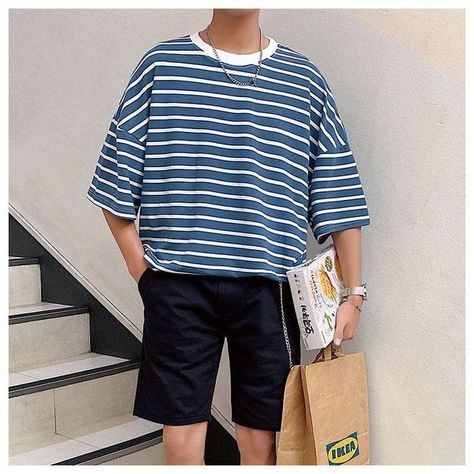 Korean Outfit Inspired Korean Summer Outfits Men, Summer Outfits Men Urban, Man Streetwear, Summer Outfits Men Streetwear, Outfits Men Streetwear, Korean Summer Outfits, Mens Summer Outfits, Smen, Mens Casual Outfits Summer