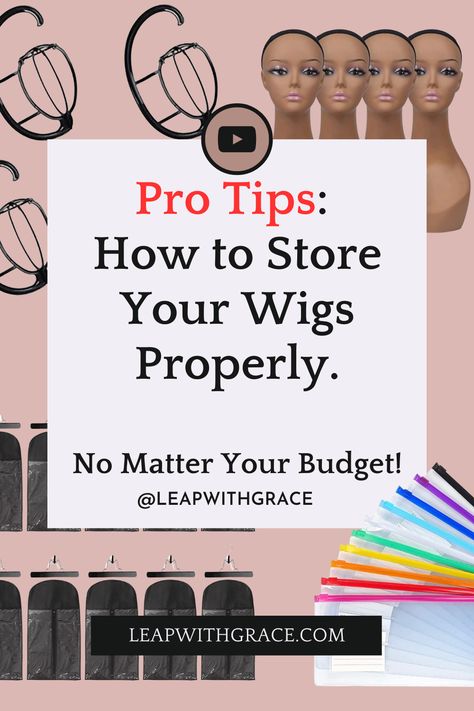 Proper wig storage is essential to maintain their quality and longevity, but it can be overwhelming to know where to start. That's where these 7 budget-friendly tips come in! You'll learn all the best practices for storing your wigs, including how to protect them from damage, maintain their shape, and keep them organized. Whether you're a wig enthusiast or just looking for ways to keep your investment pieces in tip-top shape, these tips will help you get the most out of your wigs. Wig Storage Ideas, Wigs Storage Ideas, Grow Edges, Vanity Room Decor, Wig Storage, Growing Long Hair Faster, Grow Thicker Hair, Natural Hair Routine, Bald Patches