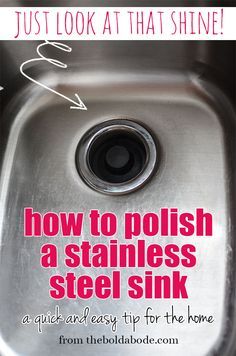 Daily Cleaning Routine, Routine Tips, Cleaner Recipes, Deep Cleaning Tips, Stainless Steel Sink, Kitchen Cleaning Hacks, Household Cleaning Tips, Daily Cleaning, Stainless Steel Sinks