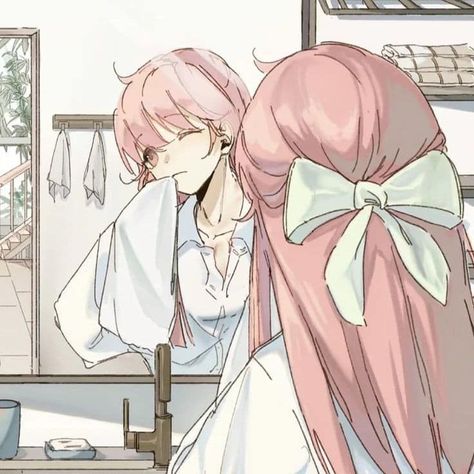 Pink Hair Anime, Blue Springs Ride, Girl With Pink Hair, Matching Anime, Anime Hair, Anime Profile, Anime Oc, Art Icon, Anime Couples Drawings