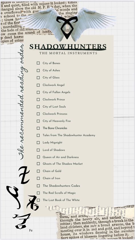 The Shadowhunters Chronicles, Cassandra Clare Reading Order, Shadowhunters Reading Order, Shadowhunters Books In Order, Runes Drawing, Shadow Hunters Aesthetic, Shadowhunters Books, Shadowhunter Books, Shadowhunters Aesthetic