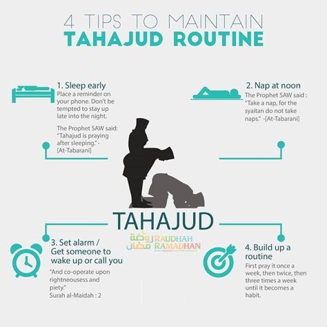 4 Tips To Maintain Tahajud Routine Tahajjud Prayer, How To Pray, Islam Hadith, Islamic Reminders, Ayat Al-quran, Islam Religion, Islamic Teachings, Muslim Book, Learn Islam