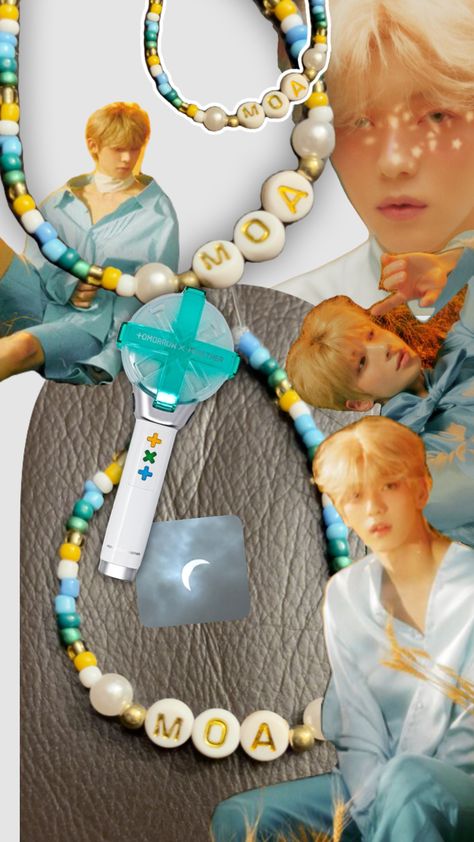 TXT Lightstick themed bracelet (also I saw the solar eclipse it was kinda cool) #txt #moa #kpop Txt Bracelet, Txt Lightstick, Kpop Freebies, Txt Moa, Beads Accessories, Beaded Accessories, Solar Eclipse, Colorful Bracelets, I Saw