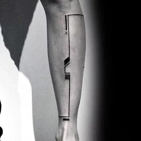 Simple Line Tattoo Ideas, Leg Tattoo Ideas For Men, Shin Tattoos, Leg Tattoos For Men, Simple Line Tattoo, Leg Tattoo Ideas, Best Leg Tattoos, Line Tattoo Ideas, Cool Design