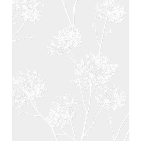 NextWall Dandelion Fields Paintable Peel and Stick Wallpaper - 20.9 in. W x 18 ft. L - Overstock - 37408297 Wallpaper Off White, Off White Wallpapers, High Puff, Field Wallpaper, White Dandelion, Paintable Wallpaper, Drops Patterns, A Wallpaper, Burke Decor