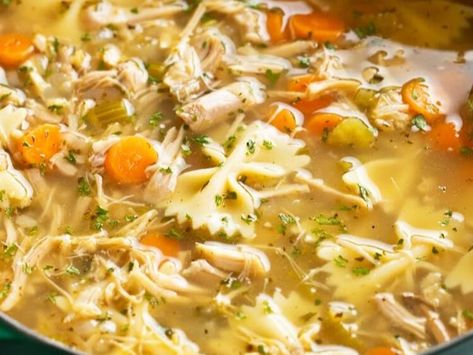 Satisfying Turkey Soup: A Classic Dish for Any Occasion - NewsBreak Turkey Hash Recipe, Cauliflower Cheese Casserole, Creamy Turkey Soup, Beef Back Ribs, Chicken Stuffing Casserole, Smashed Potatoes Recipe, Turkey Soup Recipe, Shredded Turkey, Turkey Broth