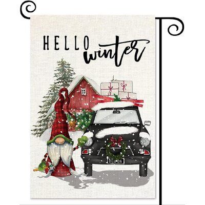 Size:The Winter Chrismtas Garden Flag, size 12.5"W x 18"H, A Great Way to Brighten up Your Garden or Yard for Any Seasons. Features:Material: Made of durable poly burlap fabric, very durable and will sustain weather conditions. Double-sided flag, unique pattern available on both sides. garden flags are printed via sublimation printer and then heat pressed onto burlap that may be hung inside or out. Welcome guests to home with this unique, seasonal doormat. perfect for any deck, patio, porch, or Holiday Yard Decor, Decorative Flags Outdoor, Winter Farmhouse, Merry Christmas Snowflakes, Santa Gnome, Farmhouse Outdoor, Burlap Decor, Christmas Garden Flag, Outside Decorations