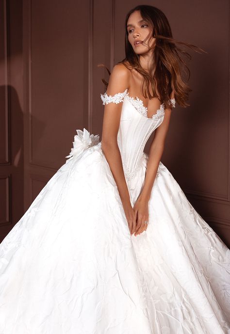 Pnina Tornai Big Wedding Dresses Ball Gown, Corset Wedding Dress Ballgown, Corset Ball Gown Wedding Dress, Satin Ballgown Wedding Dress, Dresses Cinderella, Pnina Tornai Wedding Dress, Vera Wang Wedding Dress, Plain Wedding Dress, Ballgown Wedding Dress