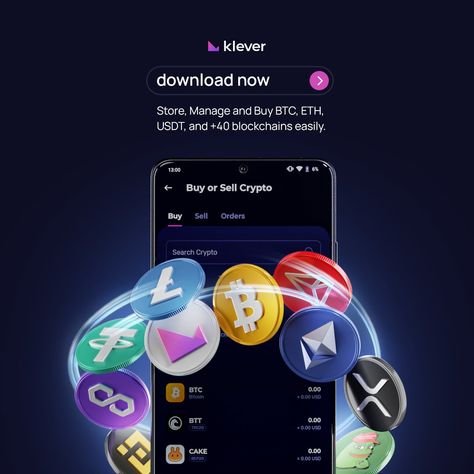 💼 Take control of your #crypto today with #KleverWallet! 👉 Download now: https://klever.io A #cryptowallet that offers the ultimate blend of security and flexibility, allowing you to effortlessly store, manage, #swap, and #buycrypto across more than 40 #blockchains. 🌐 Crypto Banner Design, Crypto Background, Product Post Design, Crypto Illustration, Question Design, Crypto Poster, Crypto Design, Investing Apps, Ui Design Trends