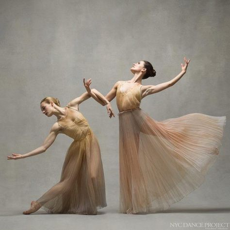 <<Charlotte Landreau and Masha Dashkina Maddux (Martha Graham Dance Company) for Dior Magazine # Photo © NYC Dance Project (Deborah Ory and Ken Browar)>> Costume Design Sketch, Dancing Together, Dance Aesthetic, Dance Photo Shoot, Dance Picture Poses, Dancer Photography, Dance Project, Dance Photography Poses, Ballet Poses