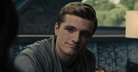 Peeta Looking At Katniss, Volunteer As Tribute, Book Scenes, Hunger Games Peeta, Hunger Games Characters, I Volunteer As Tribute, Katniss And Peeta, Hunger Games Series, Peeta Mellark