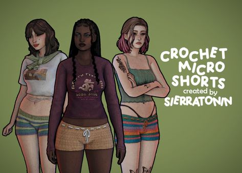 Sims 4 Crochet, Earthy Sims 4 Cc, Shorts Sims 4 Cc, Sims 4 Spandex Shorts, Sims 4 Cc Low Rise Shorts, Sims 4 Cc And Mods, Ts4 Shorts Cc, Sims 4 Micro Skirt, Sims 4 Female Shorts