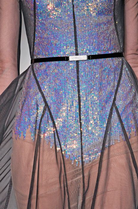 Holographic sequins. Sheer panels. Cinched waist. #TopshopPromQueen Holographic Fashion, Holographic Fabric, Space Grunge, Before Midnight, Steam Punk, Fashion Details, Runway Fashion, High Fashion, Two Piece Skirt Set