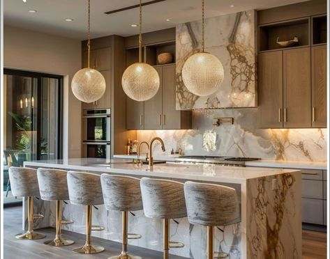 Large Glass Doors, Luxury Home Interior Design, Modern Kitchen Apartment, Luxury Home Interior, Dream Kitchens Design, Modern Kitchen Interiors, Kitchen Interior Design Modern, Doors And Windows, Kitchen Inspiration Design