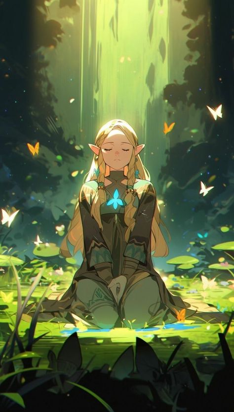 Princesa Zelda, Nintendo Art, 캐릭터 드로잉, Zelda Art, Legend Of Zelda Breath, Mia 3, Dessin Adorable, Cute Anime Wallpaper, The Legend Of Zelda