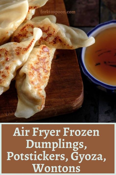 AIR FRYER FROZEN DUMPLINGS, POTSTICKERS, GYOZA, WONTONS Air Fryer Frozen Wontons, Airfry Potstickers, Frozen Gyoza In Air Fryer, Frozen Dumplings In Air Fryer, Air Fryer Potstickers Frozen, Air Fryer Gyoza, Air Fried Wontons, Air Fryer Pot Stickers Frozen, Air Fry Wontons