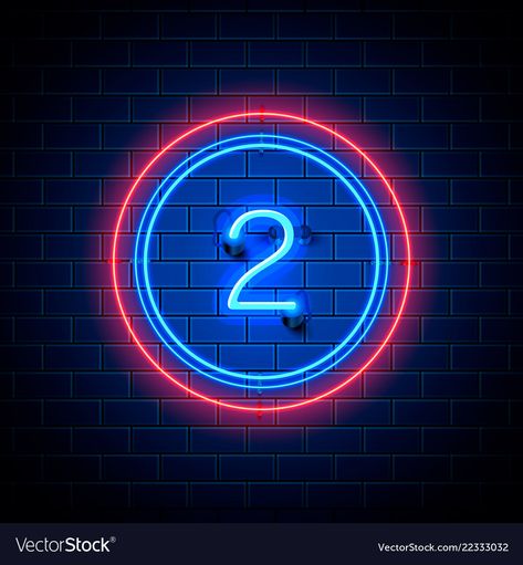 2 Number Logo, 2 Logo Design Number, Number 2 Font, Neon Number, Numbers Typography, Tipografi 3d, Baby Cartoon Drawing, Neon City, Pikachu Art