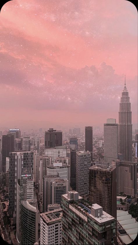 Pink City Wallpaper, Pink New York Aesthetic, Aesthetic City Wallpaper, 50 Aesthetic, Aesthetic New York, Cityscape Wallpaper, New York Wallpaper, Rose Gold Wallpaper, Aesthetic City