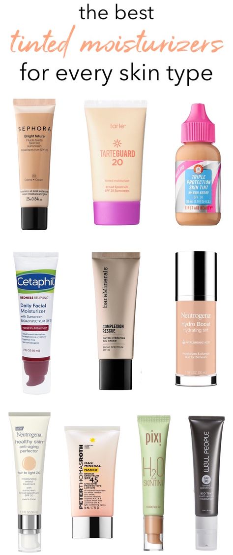 Best Moisturizer For Makeup, Spf Moisturizer For Oily Skin, Best Tinted Moisturizer For Combination Skin, Drugstore Tinted Moisturizer With Spf, Best Spf For Dry Skin, Good Spf For Oily Skin, Good Tinted Moisturizer, Foundation For Oily Skin Acne, Acne Safe Tinted Moisturizer