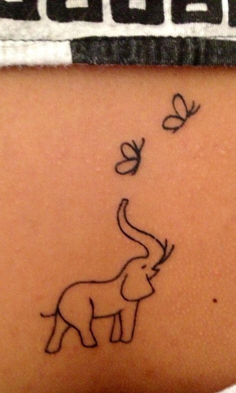 My elephant tattoo ❤ Elephant Tattoo With Heart, Elephant And Butterfly Tattoos, Butterfly And Elephant Tattoo, Butterfly Elephant Tattoo, Elephant Tattoos With Butterflies, Elephant With Butterfly Tattoo, Elephant Butterfly Tattoo, Tattoo Ideas Female Elephant, Elephant Butterfly