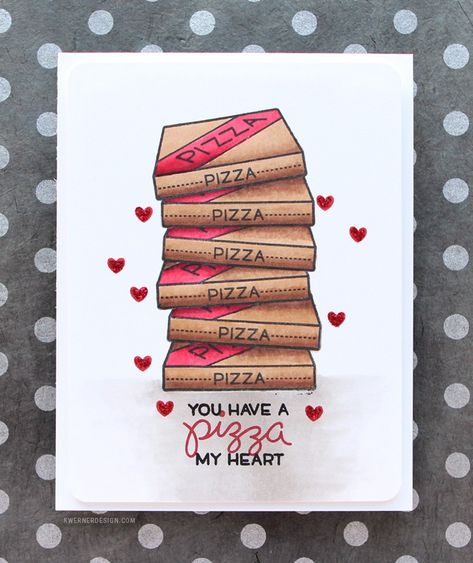 You Have a Pizza My Heart (NEW Lawn Fawn) Birthday Card Puns, A Pizza My Heart, Pizza My Heart, New Pizza, Lawn Fawn Stamps, Lawn Fawn Cards, Heart Stamp, My Funny Valentine, Design Card